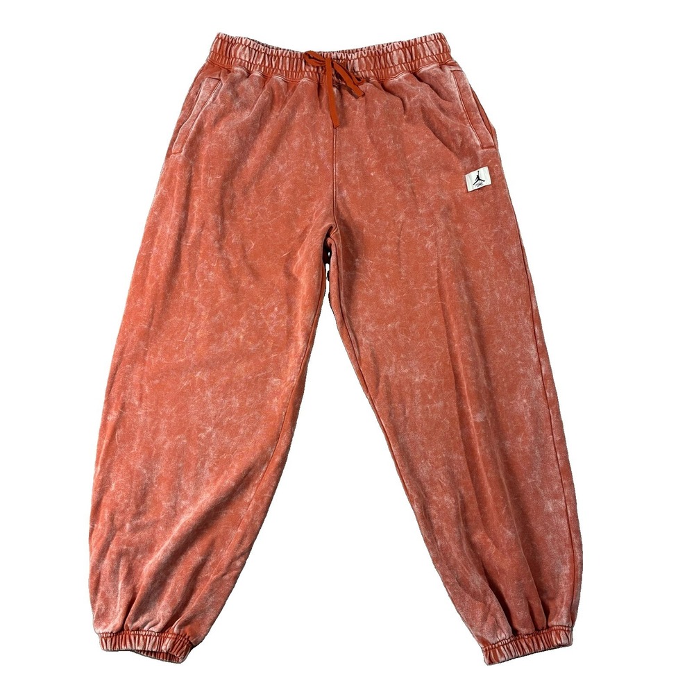 NWT Jordan Women's Flight Washed Fleece Joggers Loose Fit Orange XL Streetwear